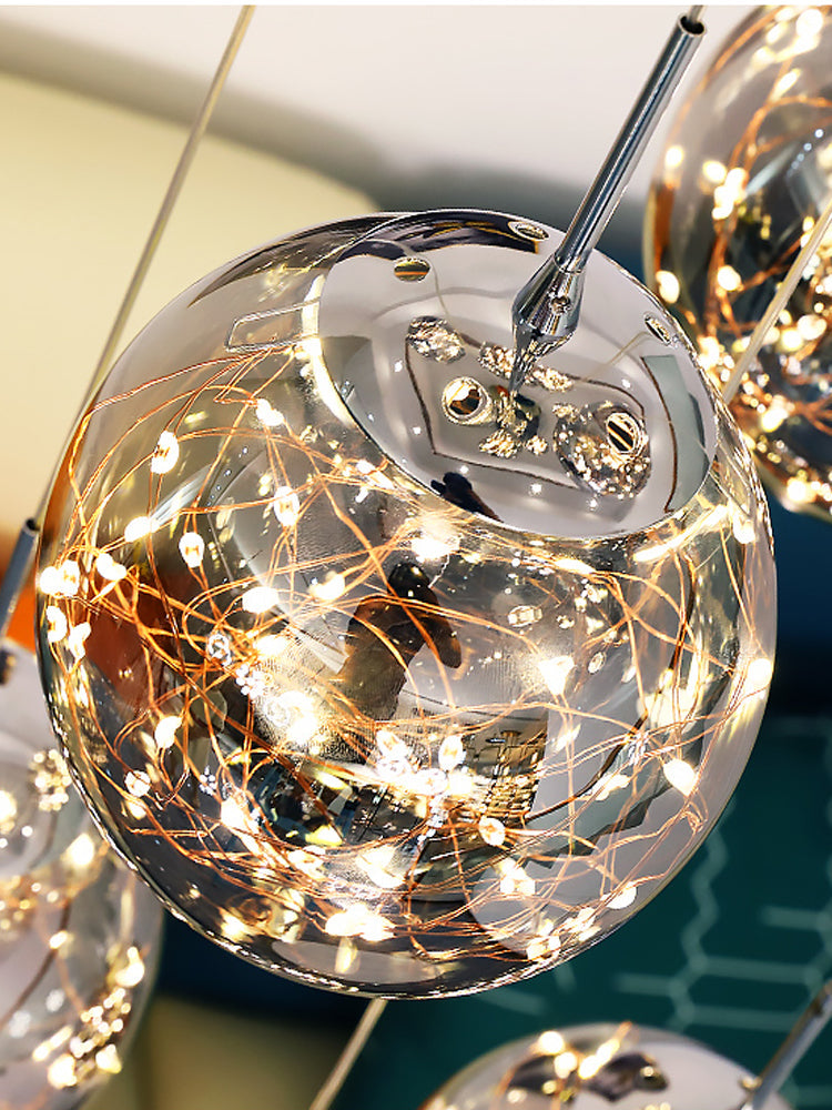 Mirror Glass Ball Pendant Lighting