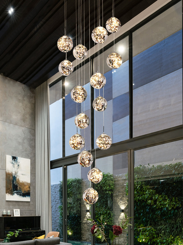 Mirror Glass Ball Pendant Lighting