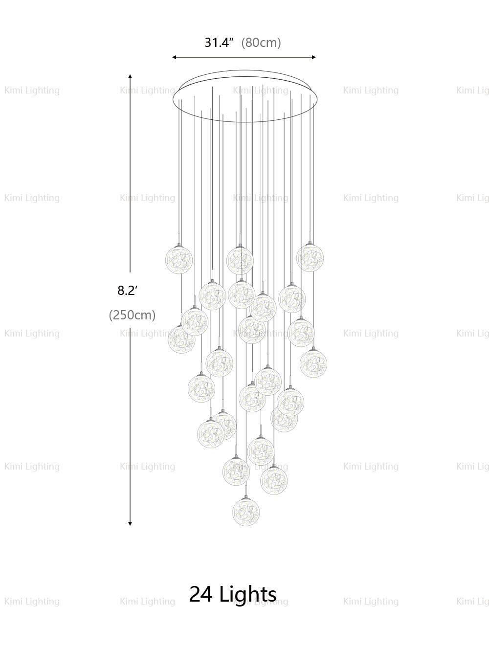 Mirror Glass Ball Pendant Lighting