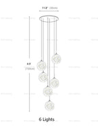 Mirror Glass Ball Pendant Lighting