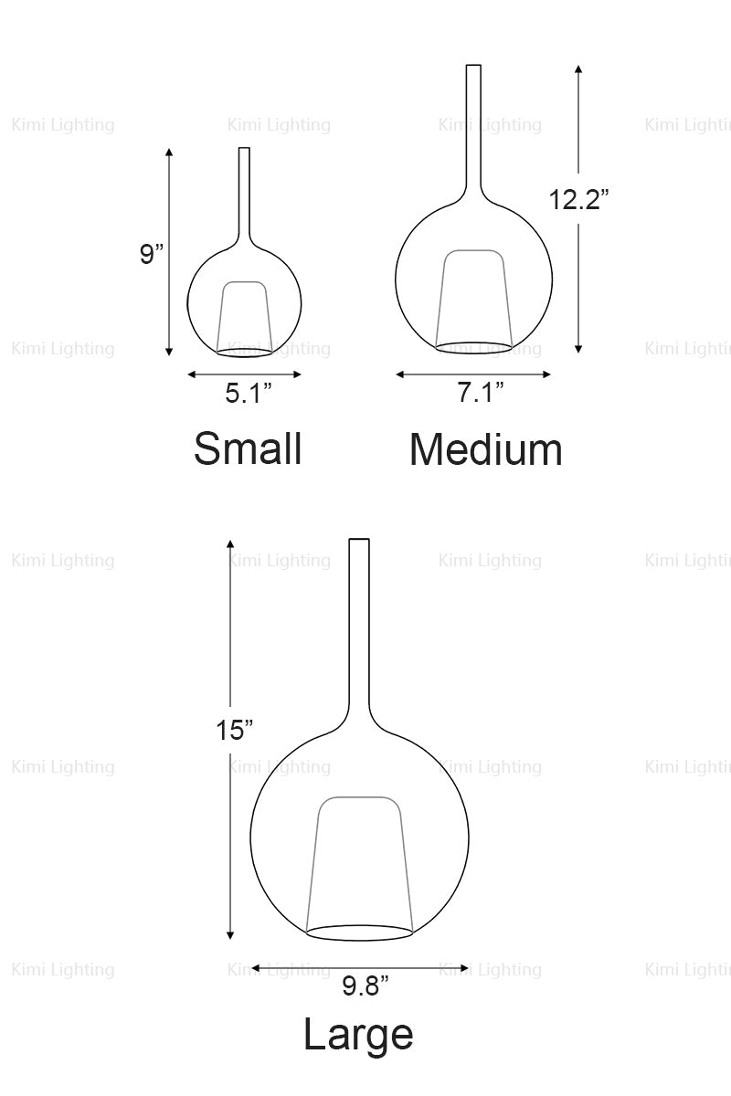 Glass Globe Pendant Light