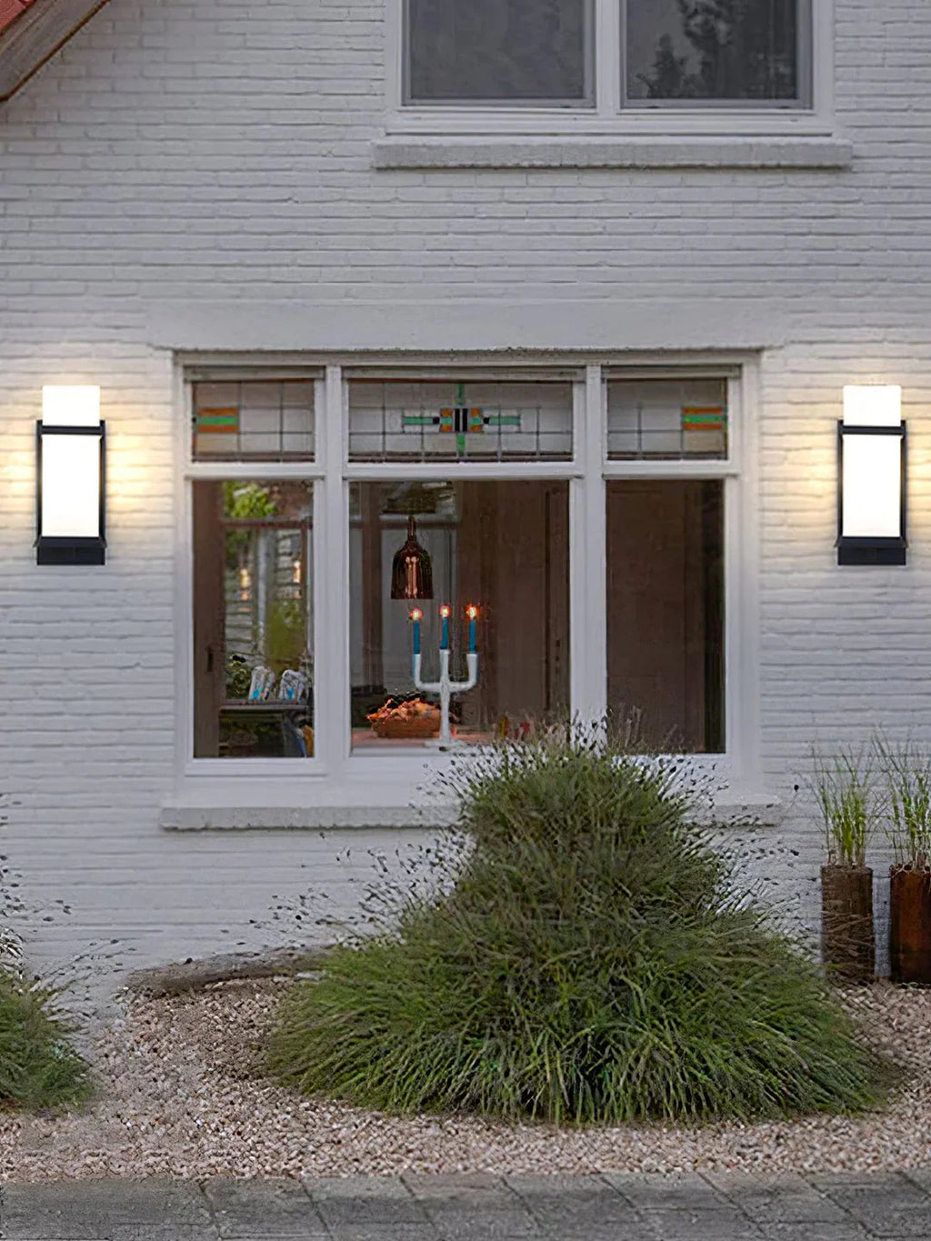 Glass Mcdade Square Outdoor Wall Light
