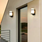Glass Mcdade Square Outdoor Wall Light