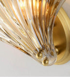 Glass Shell Wall Light