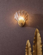 Glass Shell Wall Light