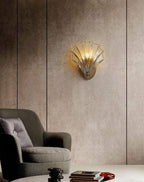 Glass Shell Wall Light