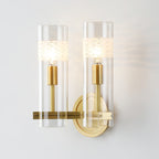 Glass Candlestick Wall Light