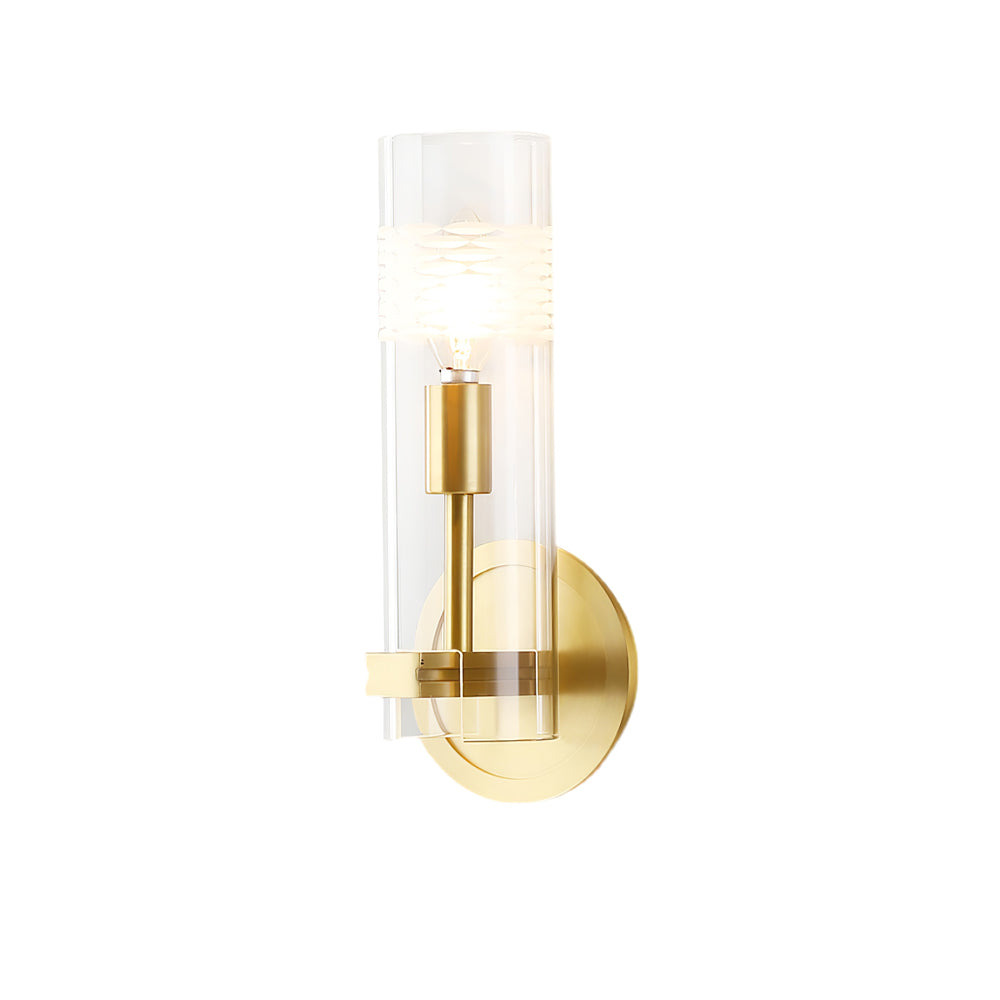 Glass Candlestick Wall Light