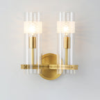 Glass Candlestick Wall Light