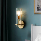 Glass Candlestick Wall Light