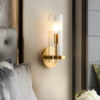 Glass Candlestick Wall Light