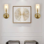 Glass Candlestick Wall Light