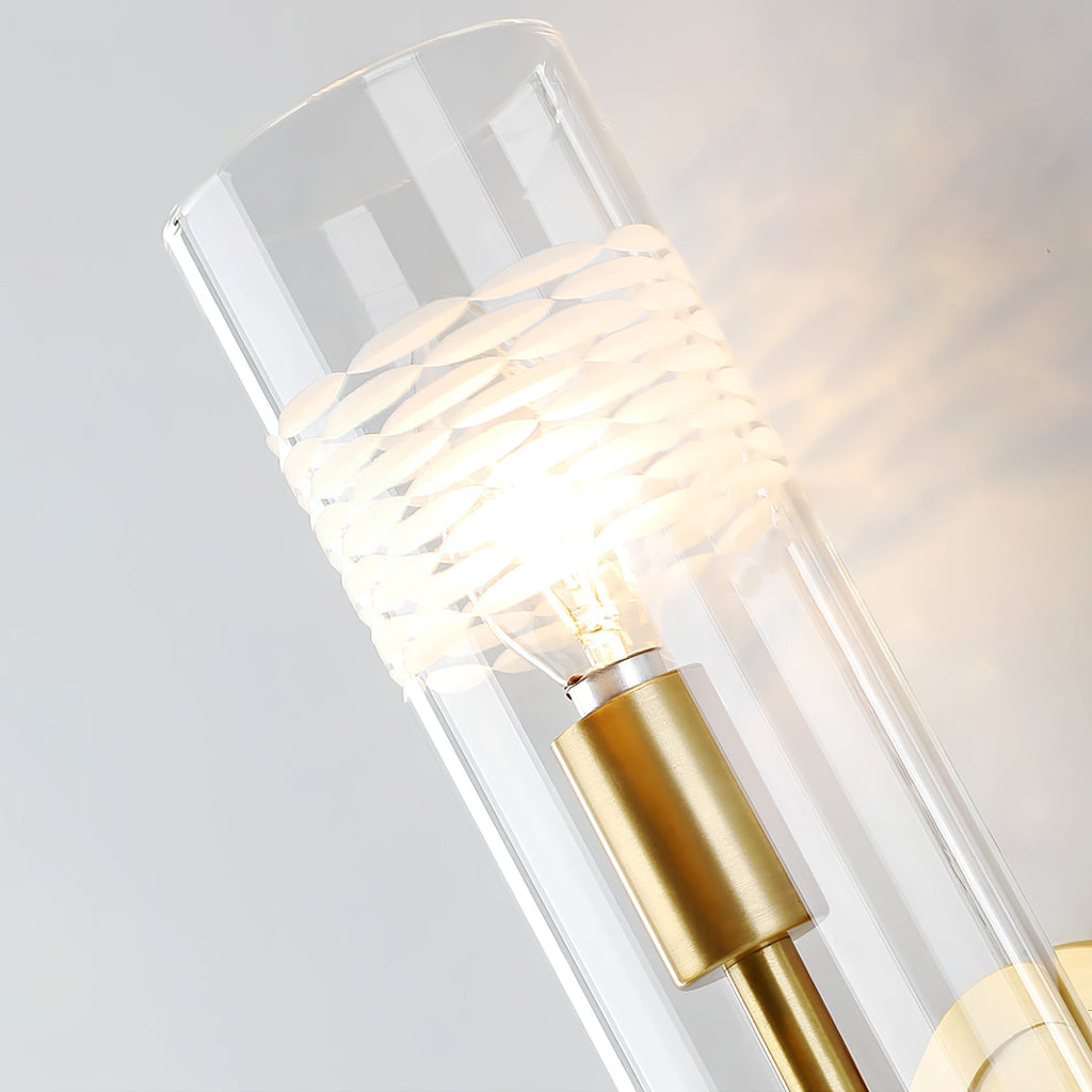 Glass Candlestick Wall Light