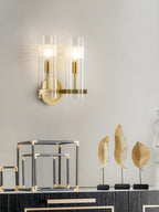 Glass Candlestick Wall Light