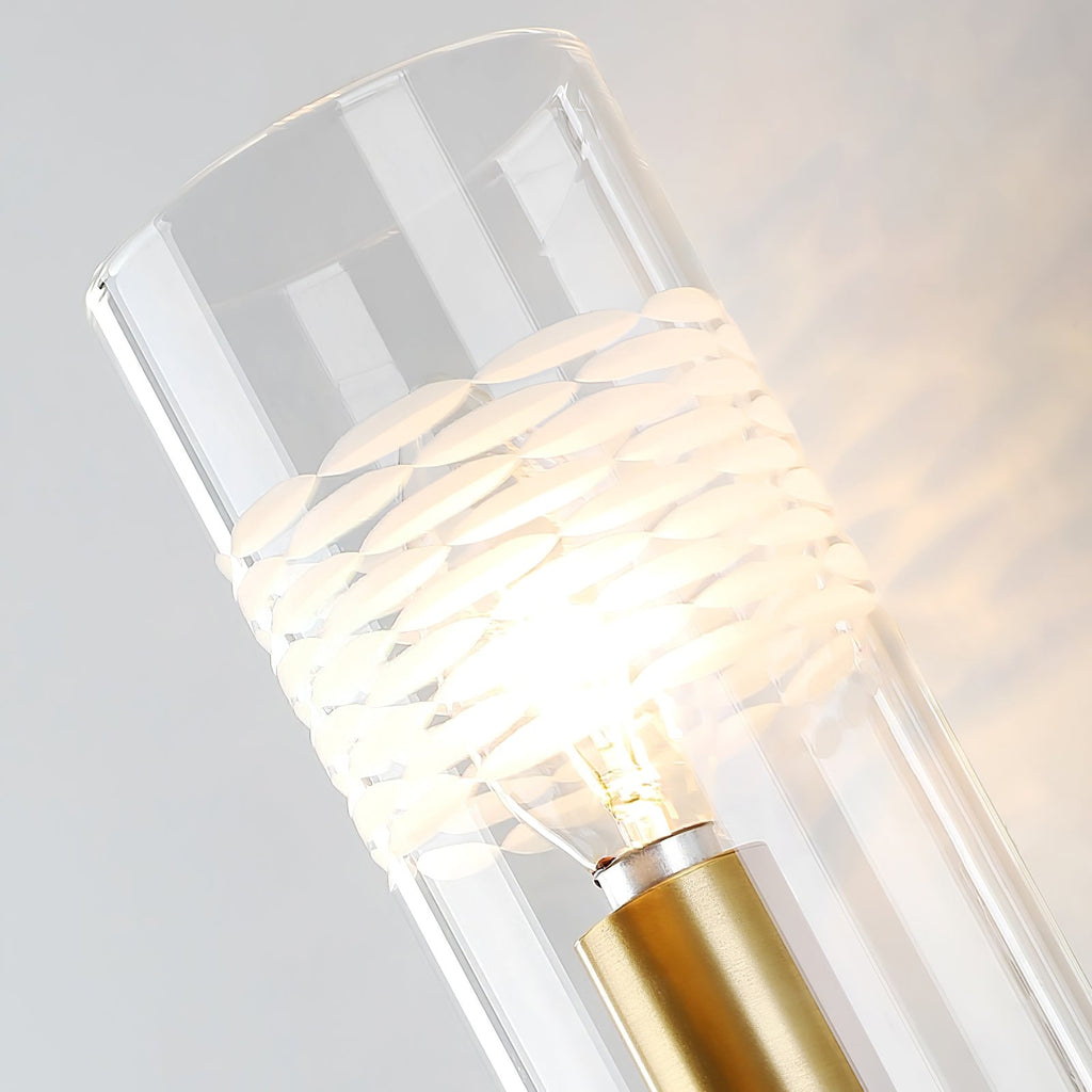 Glass Candlestick Wall Light