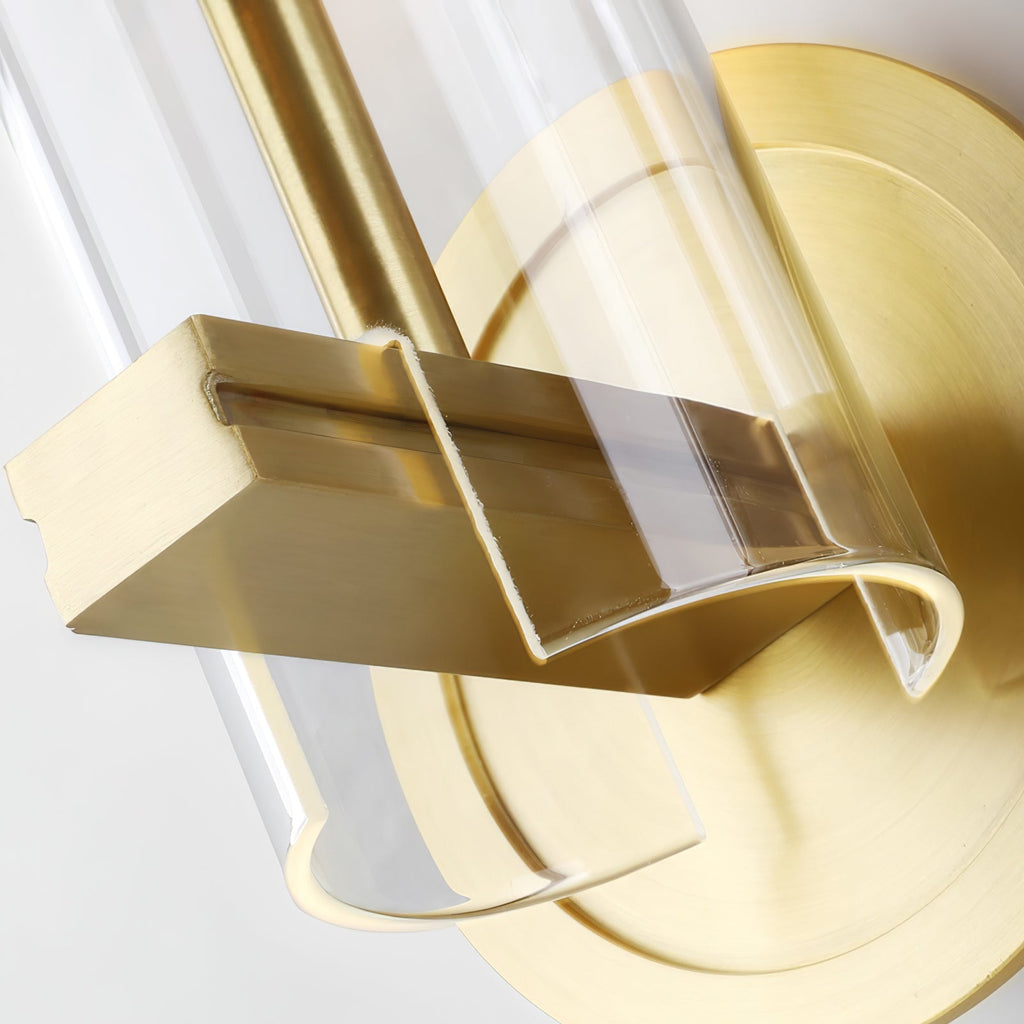 Glass Candlestick Wall Light