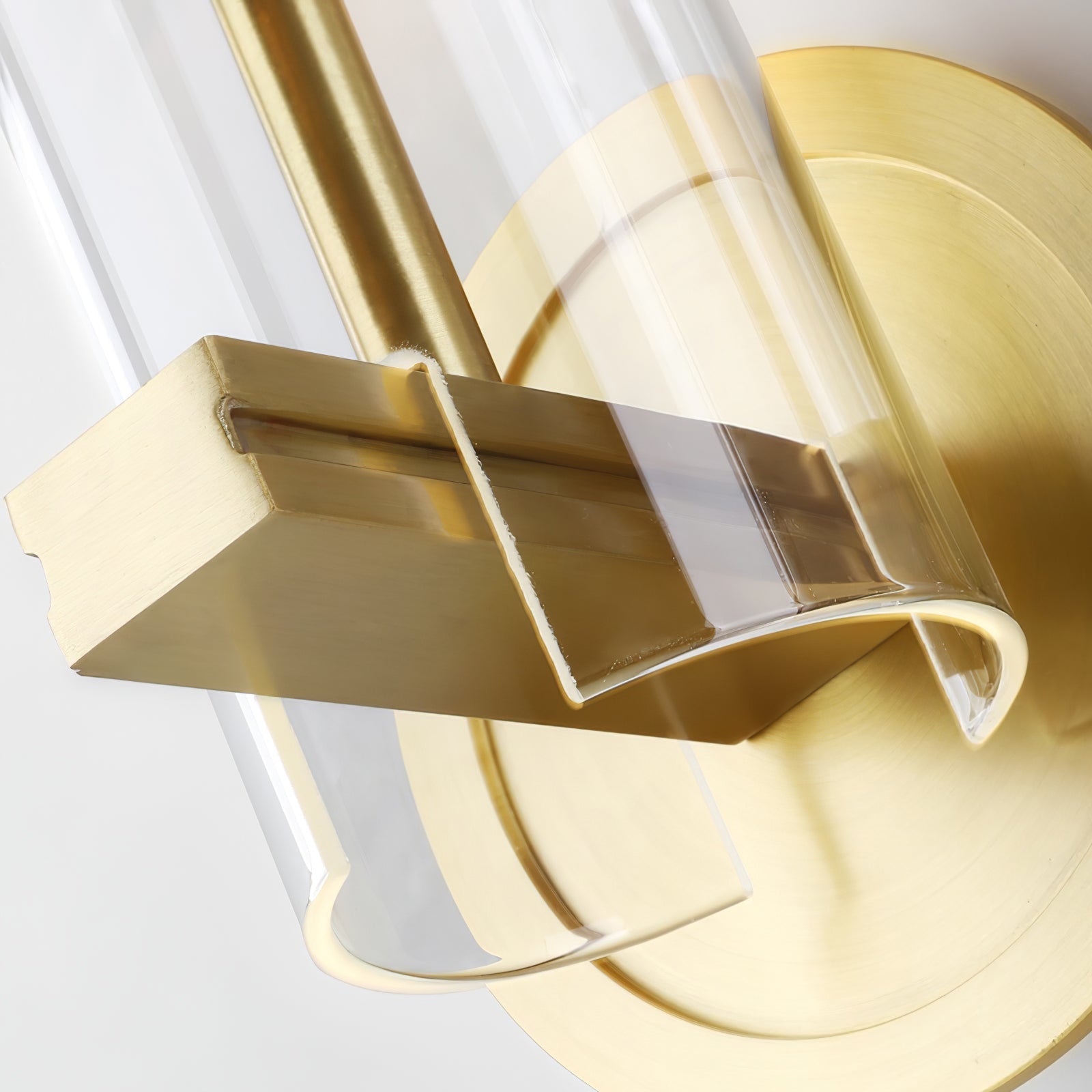 Glass Candlestick Wall Light