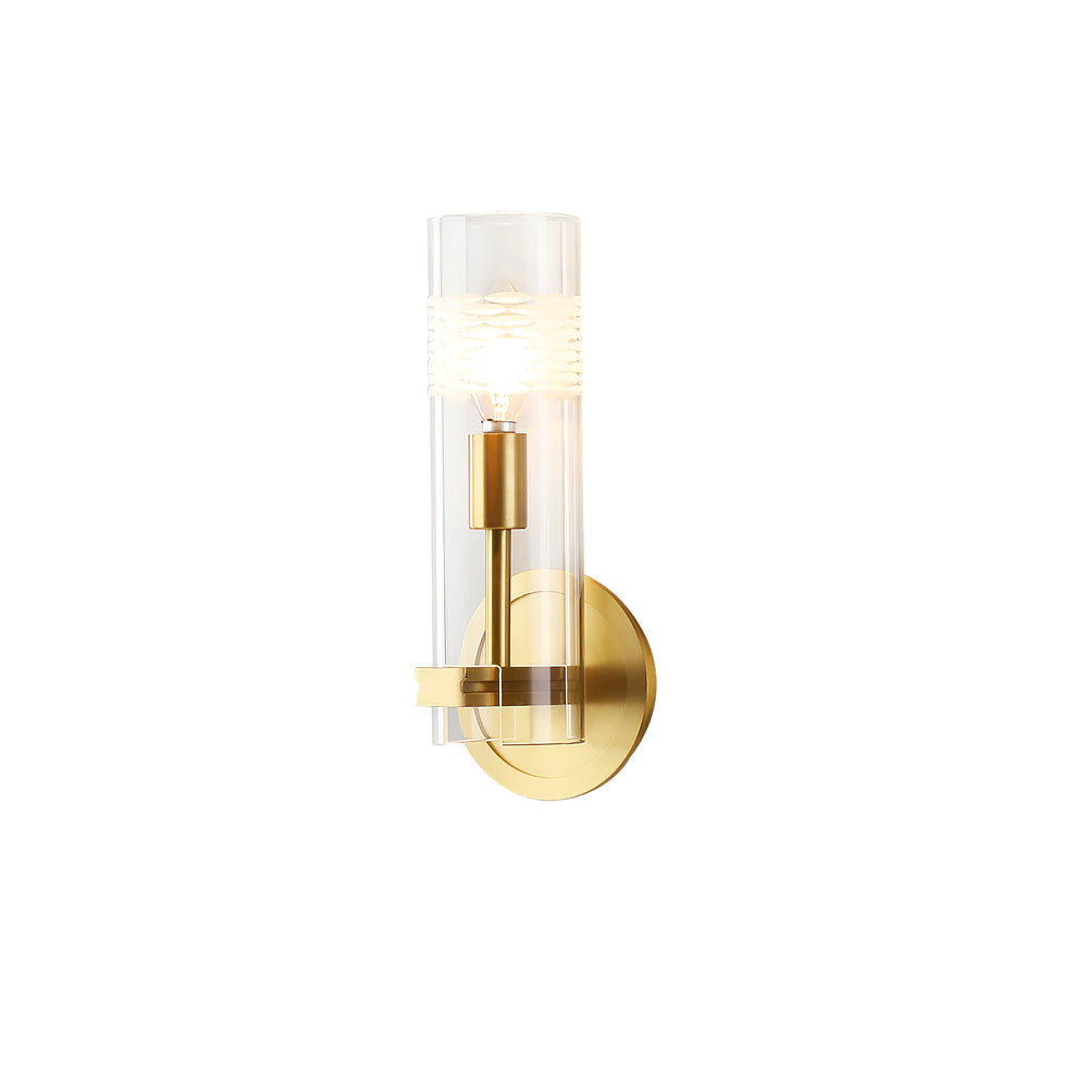Glass Candlestick Wall Light