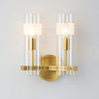 Glass Candlestick Wall Light