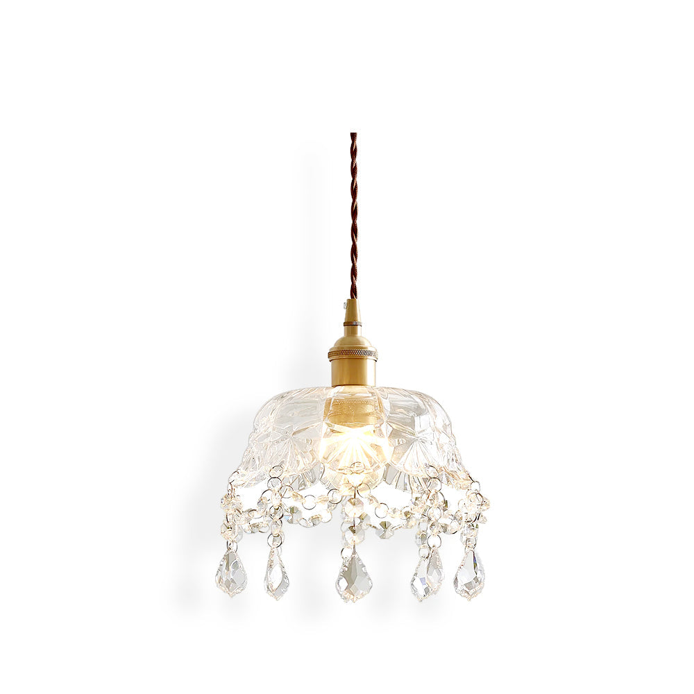 Glass Jewel Pendant Light