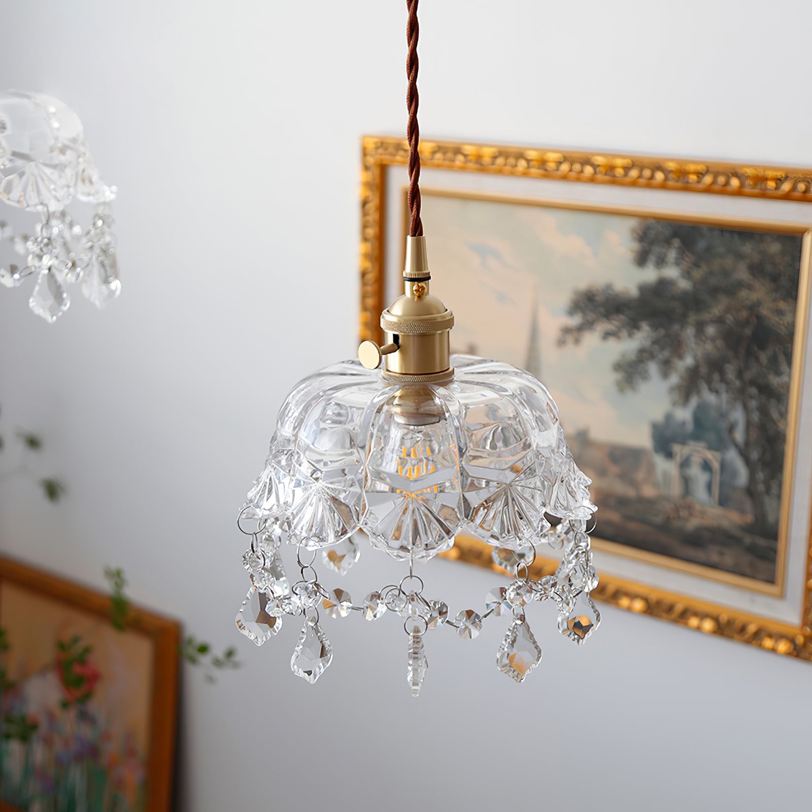 Glass Jewel Pendant Light