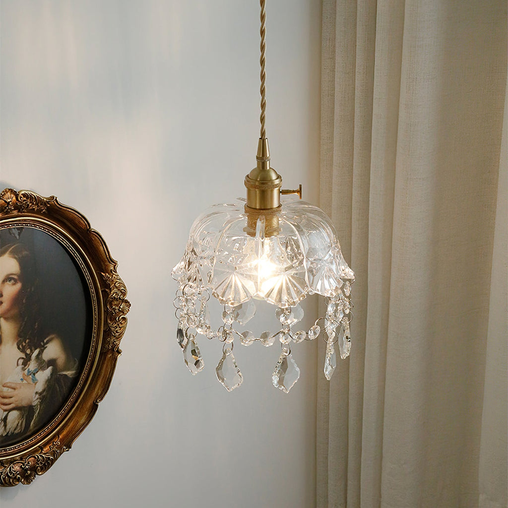 Glass Jewel Pendant Light