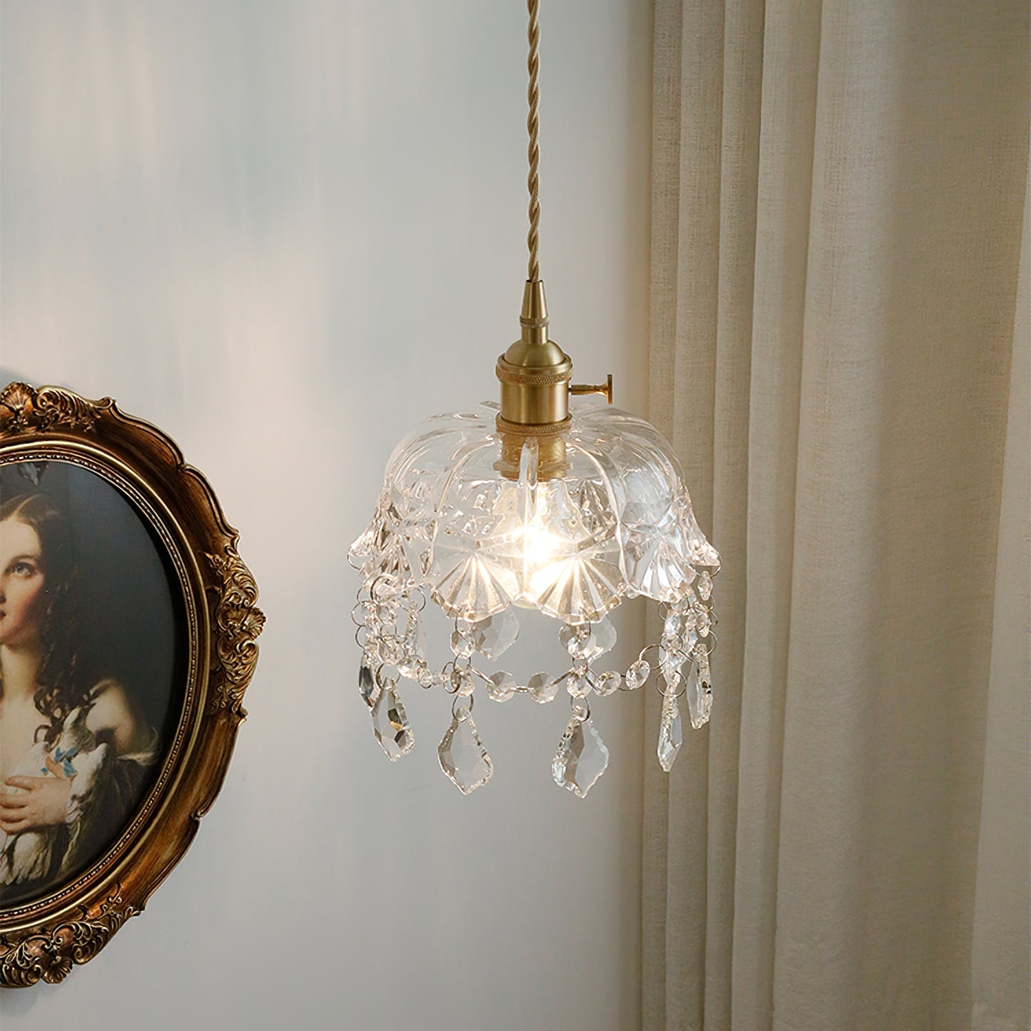 Glass Jewel Pendant Light