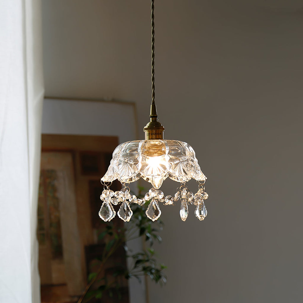 Glass Jewel Pendant Light
