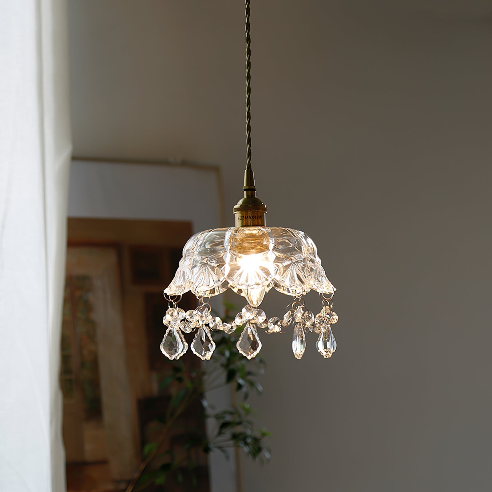 Glass Jewel Pendant Light