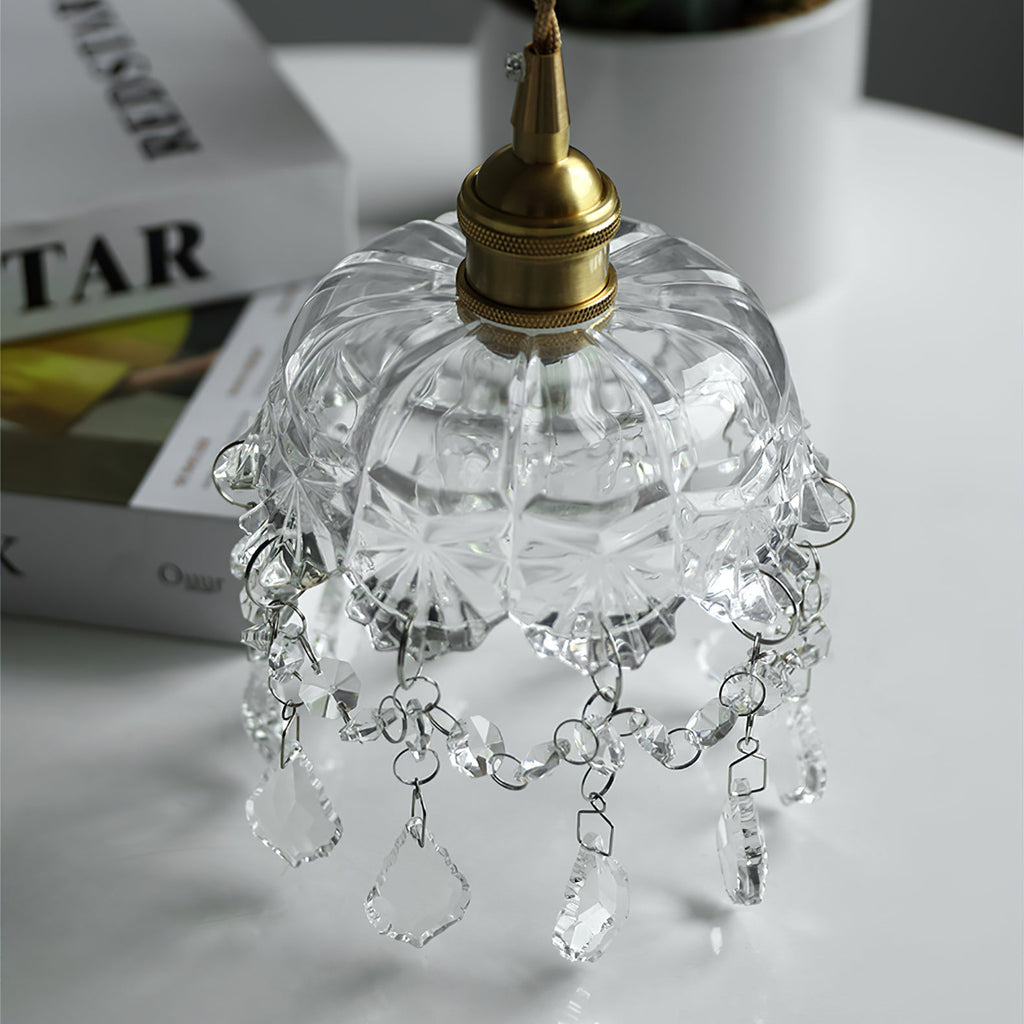 Glass Jewel Pendant Light