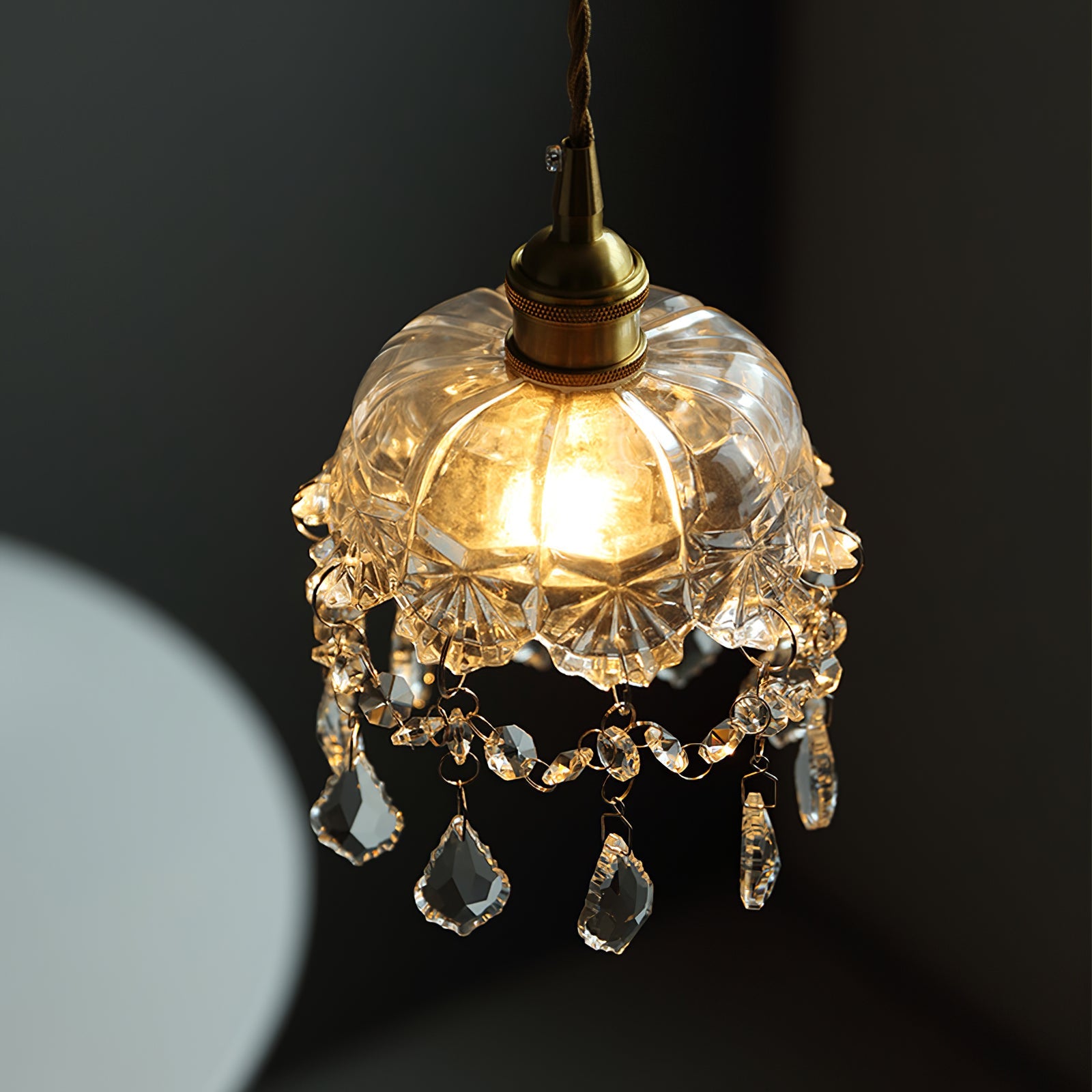 Glass Jewel Pendant Light