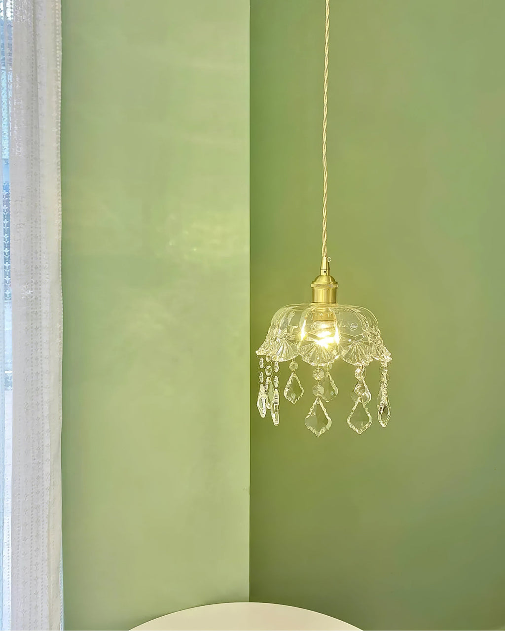 Glass Jewel Pendant Light
