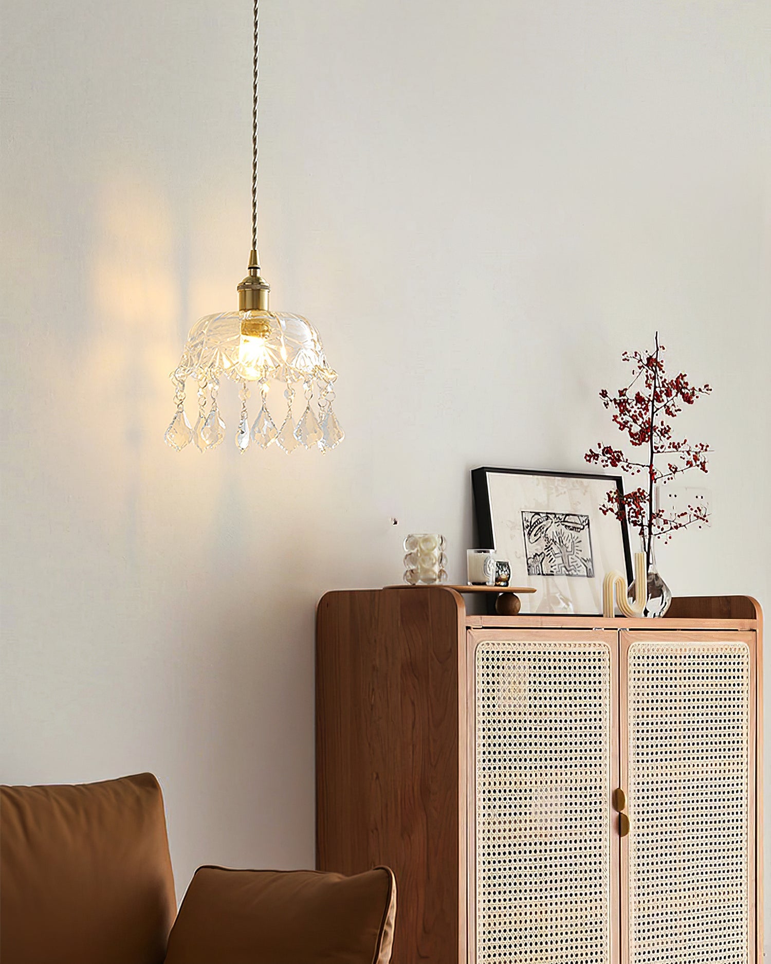 Glass Jewel Pendant Light