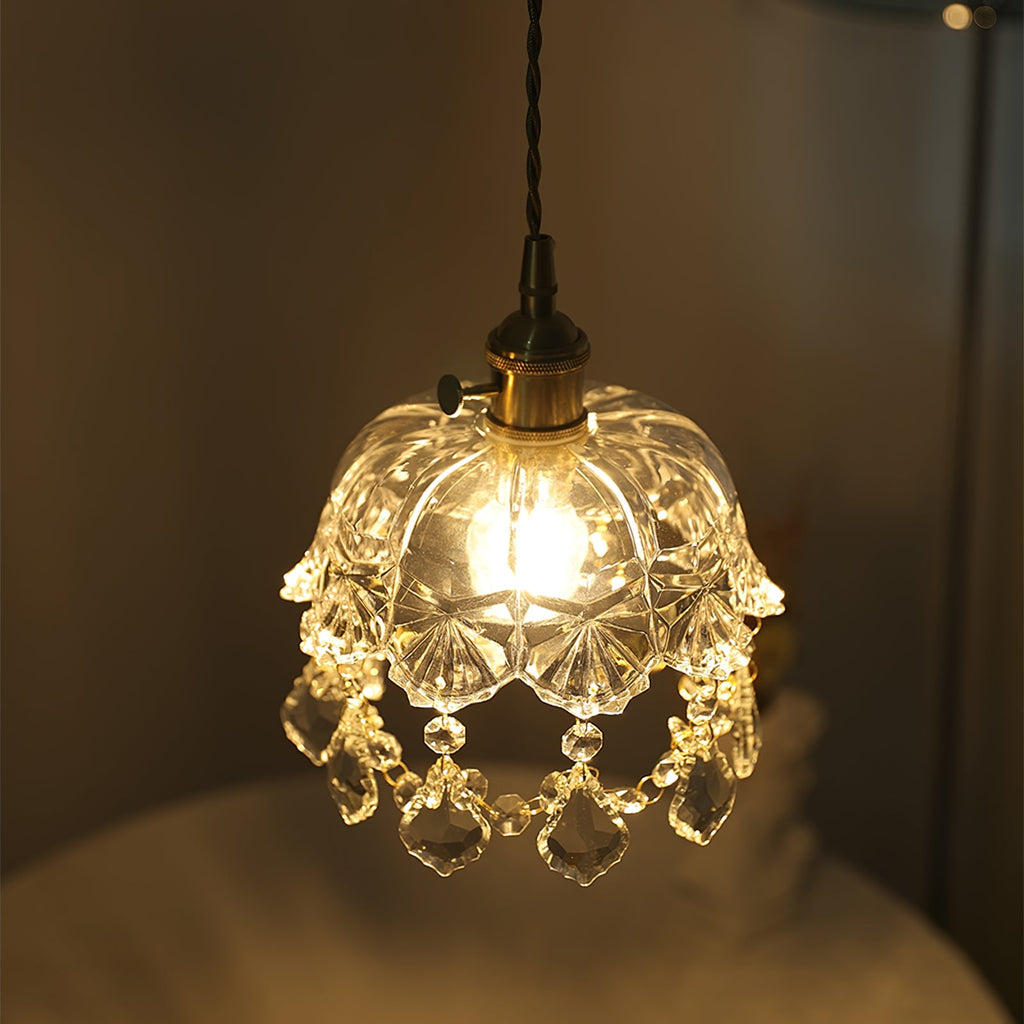 Glass Jewel Pendant Light