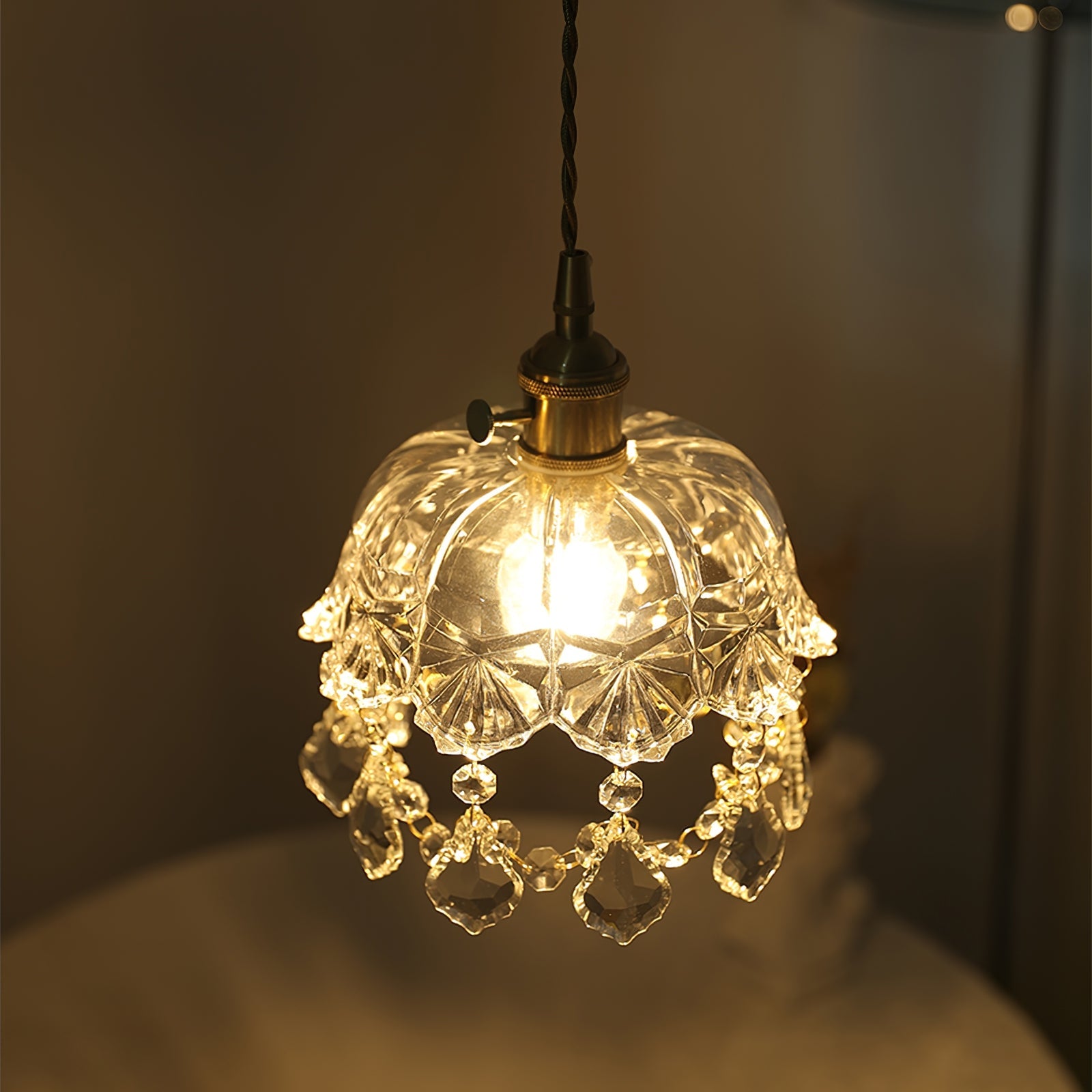 Glass Jewel Pendant Light