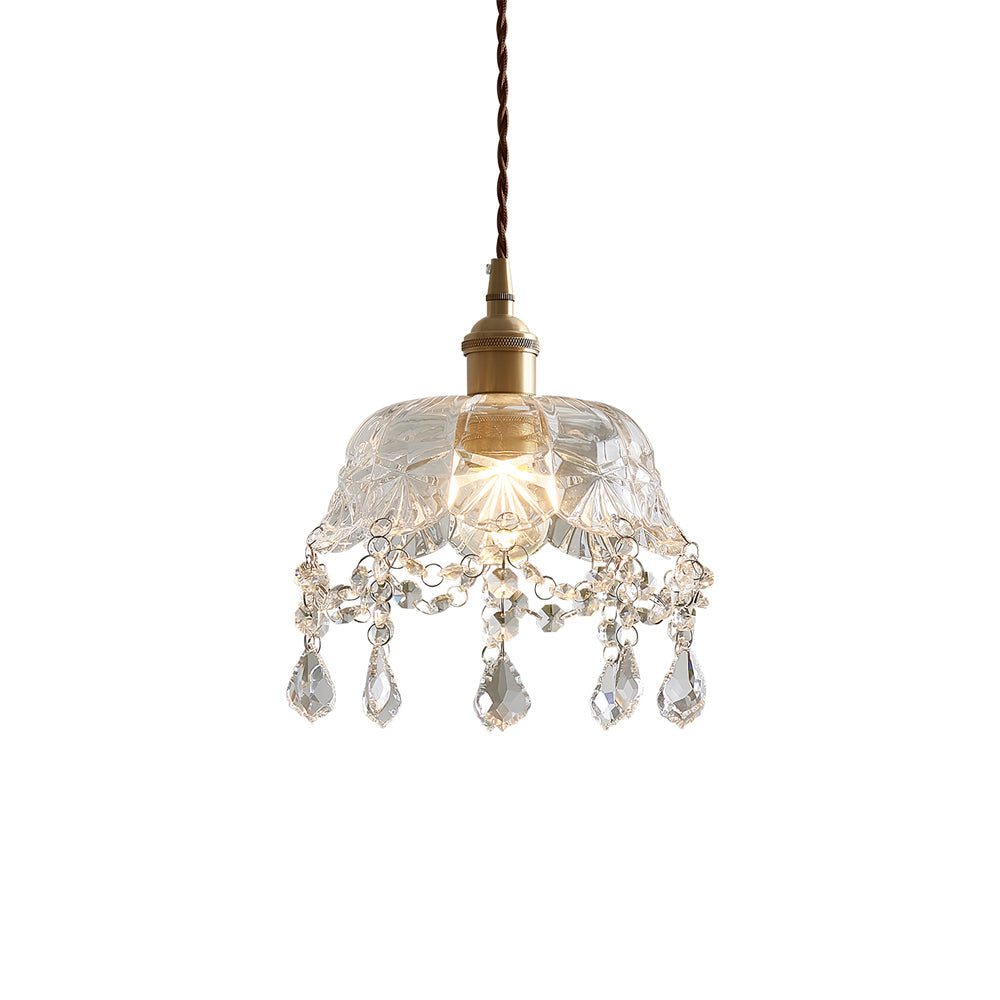 Glass Jewel Pendant Light