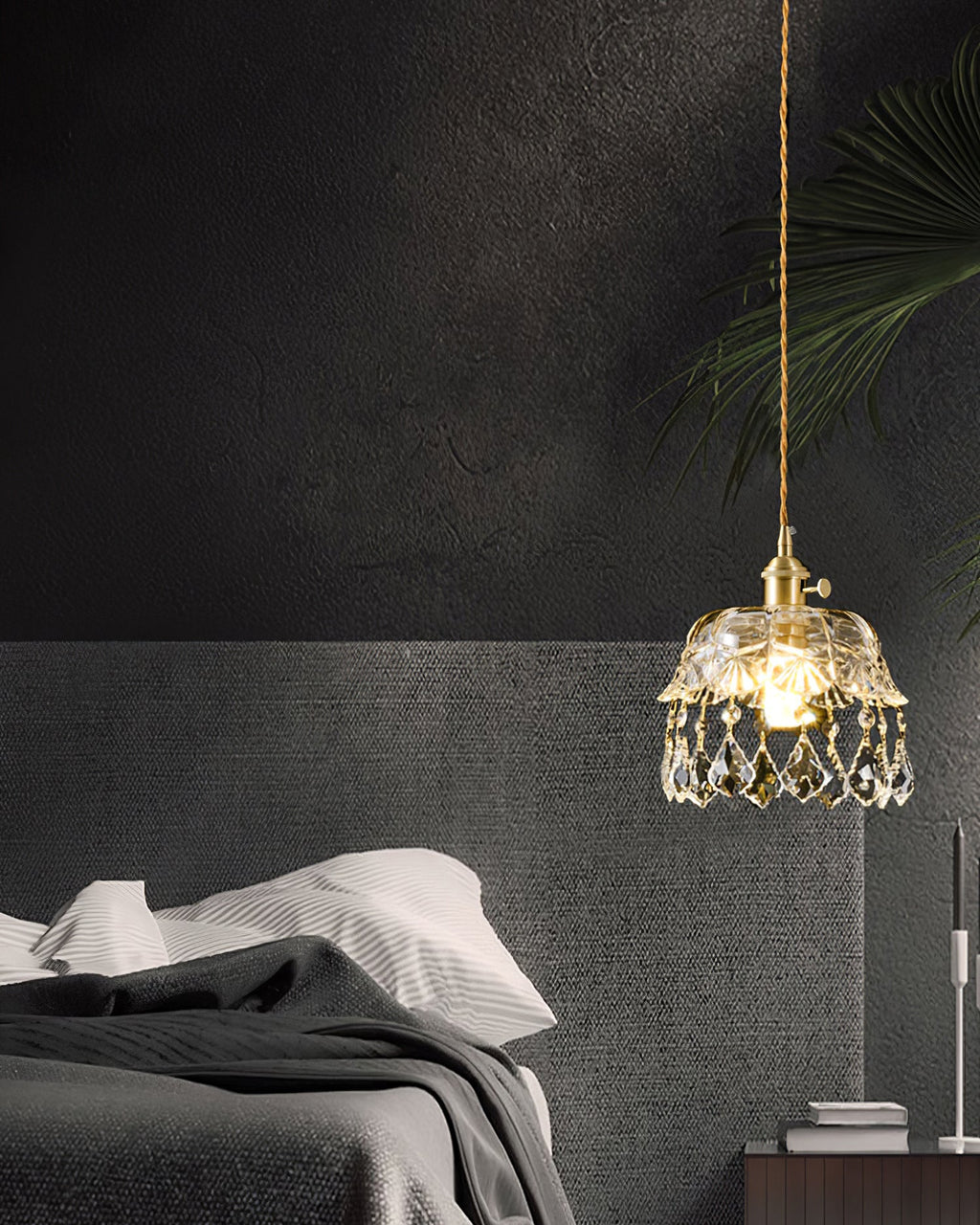 Glass Jewel Pendant Light