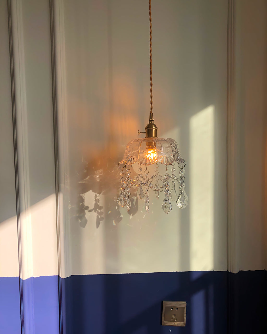Glass Jewel Pendant Light