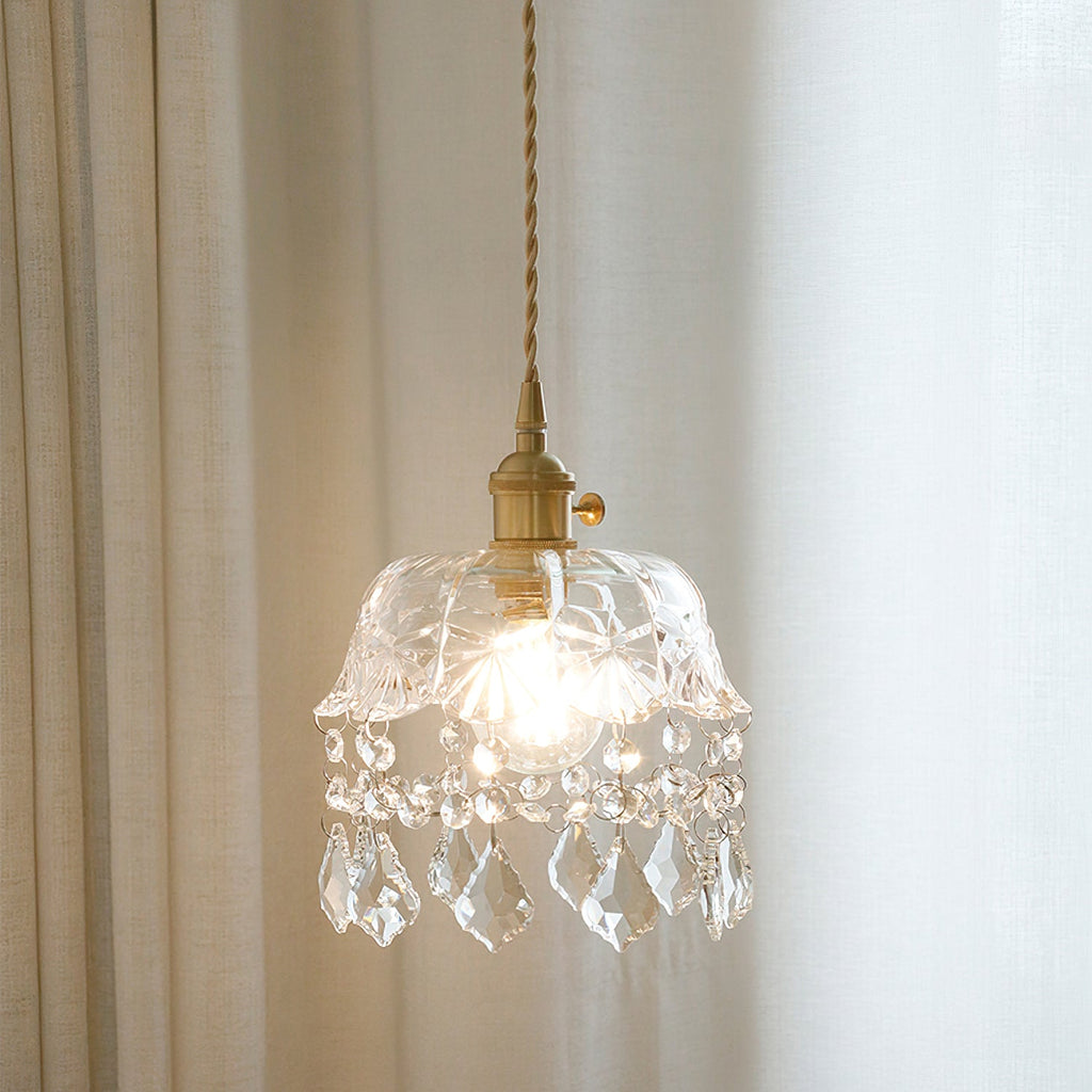 Glass Jewel Pendant Light