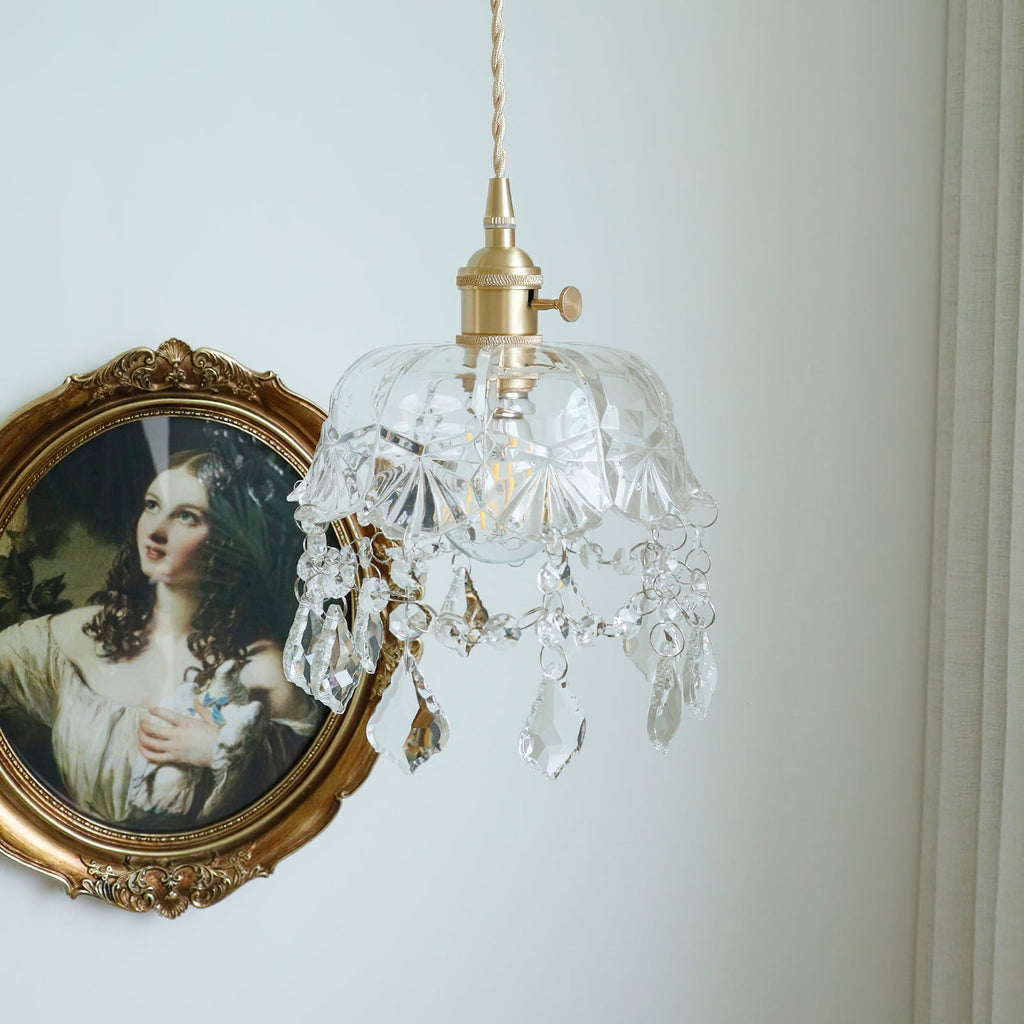 Glass Jewel Pendant Light