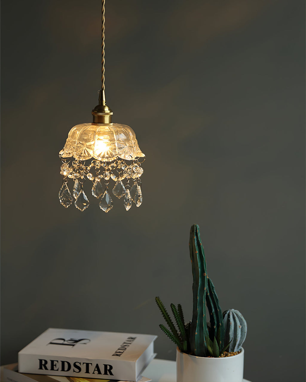 Glass Jewel Pendant Light