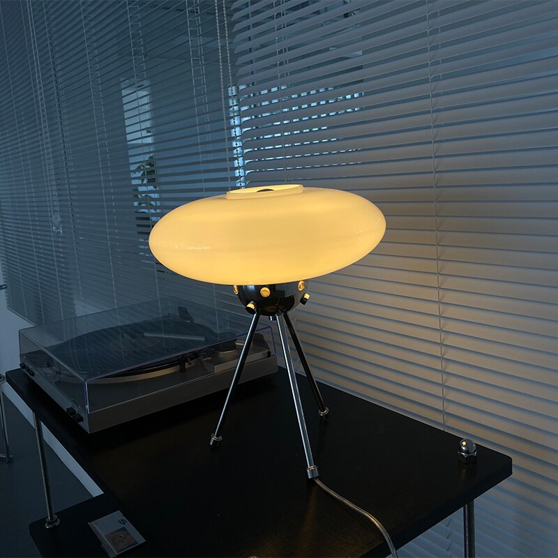 Glass UFO Table Lamp