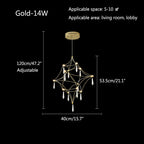Adjustable Large Creativity Crystal Chandelier