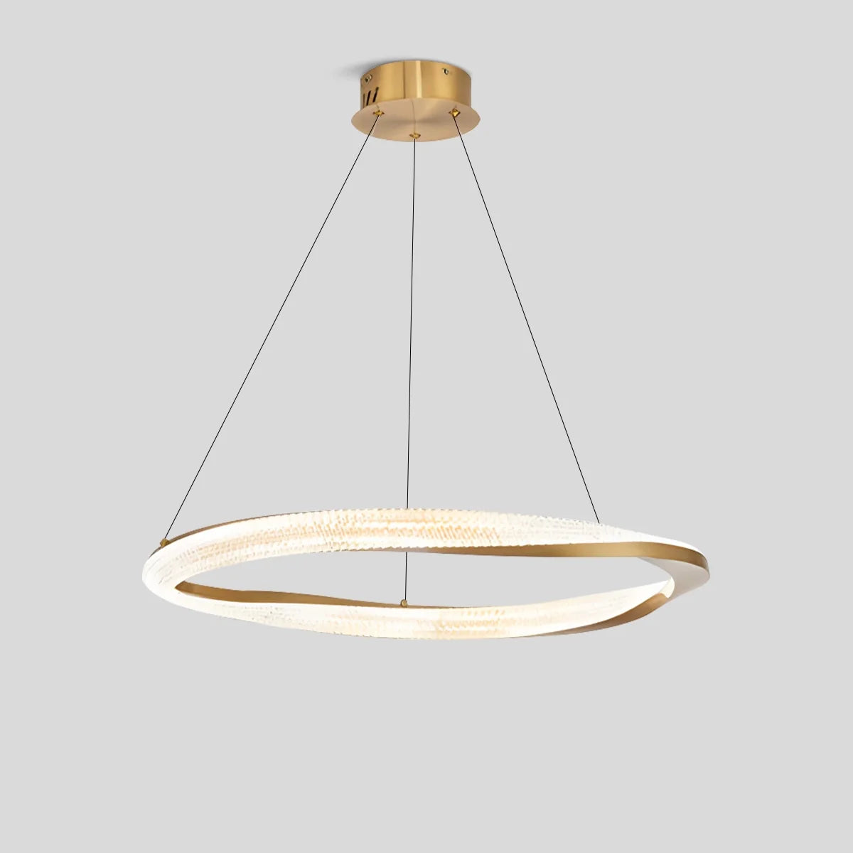 Modern Simple Mobius Circle Chandelier