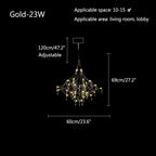 Adjustable Large Creativity Crystal Chandelier