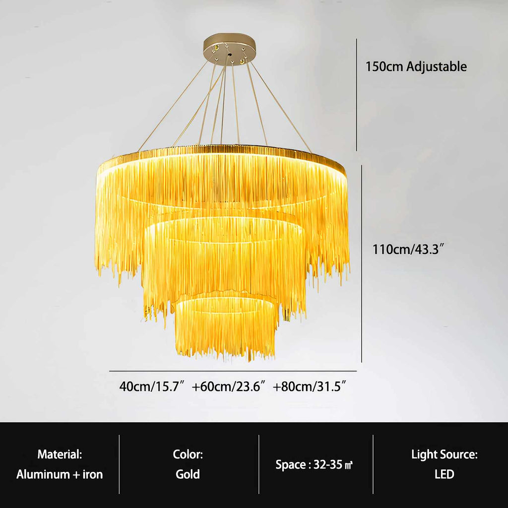 Modern Art Decor Tassel Chandelier