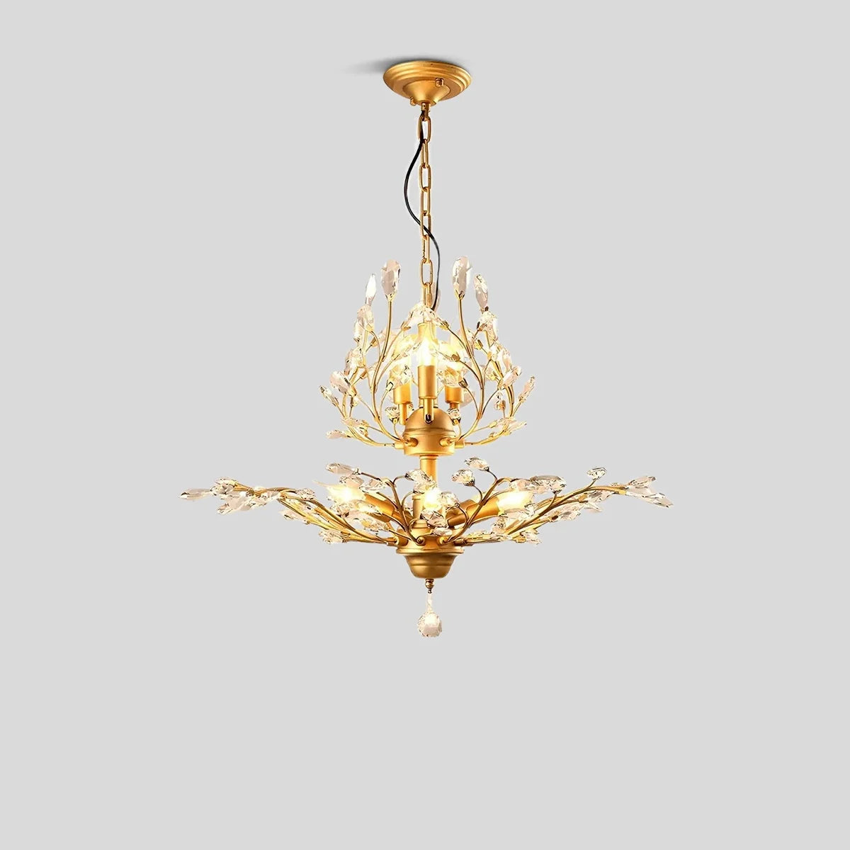 Tree Branch Crystal Chandelier for Living Room