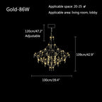 Adjustable Large Creativity Crystal Chandelier