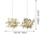 Argent/Gold Cloud Multi Pendant Chandelier