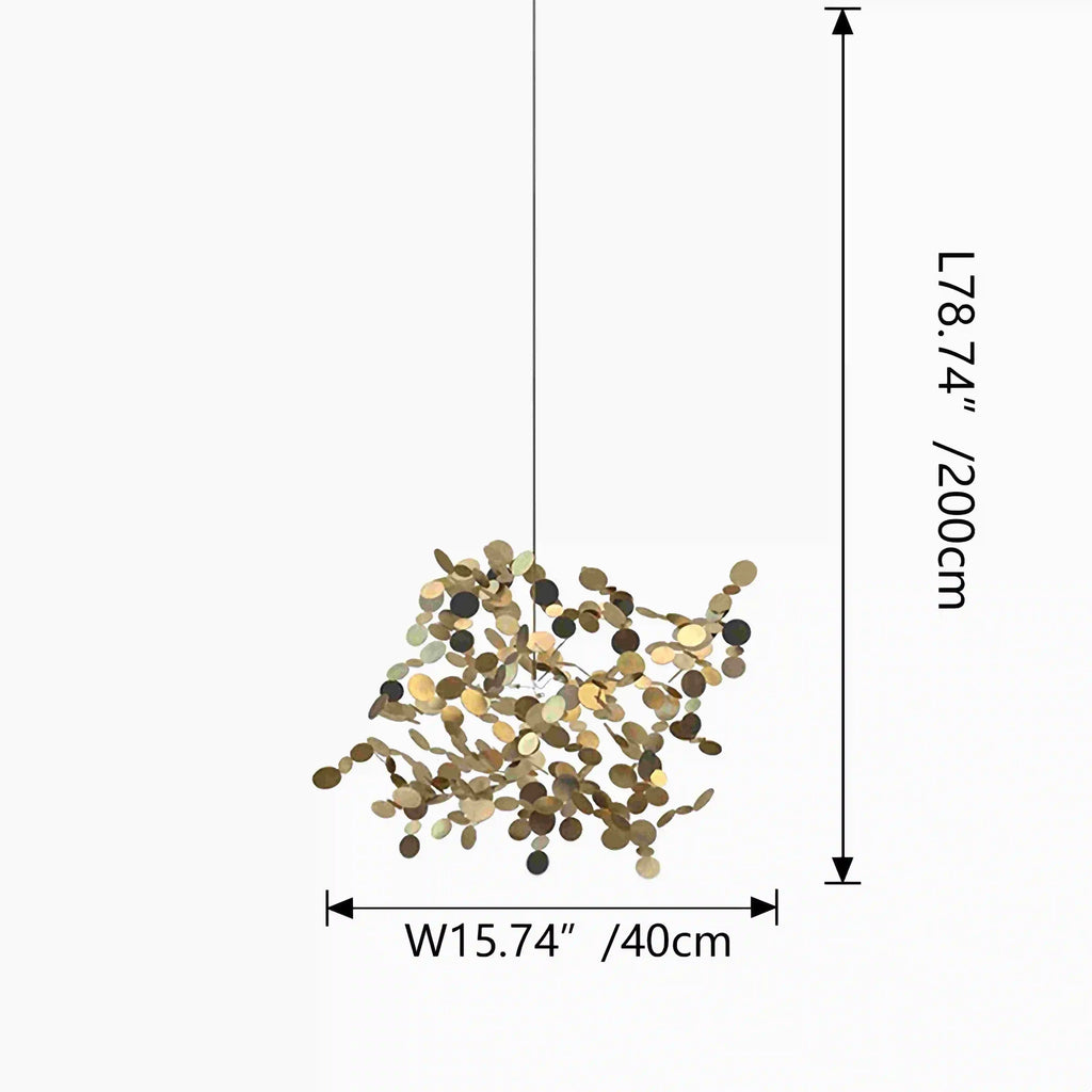 Argent/Gold Cloud Multi Pendant Chandelier